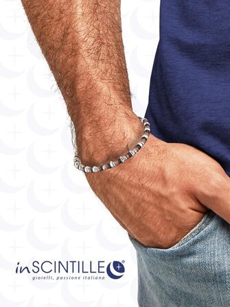 Чоловічий браслет на руці з нержавіючої сталі з шайбами та болтами, регульована довжина 18-21 см з подарунковою коробкою (Коричневий)