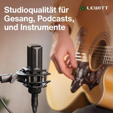 LCT 440 Pure - XLR конденсаторний мікрофон з 1' капсулою: ідеальний для вокалу, інструментів, подкастів та стрімінгу. У комплекті: мікрофонна павутина, поп-фільтр, вітрозахист та транспортна сумка.