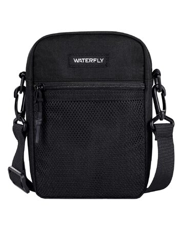 Сумка-месенджер WATERFLY через плече, маленька сумка-слінг для чоловіків та жінок, чорна