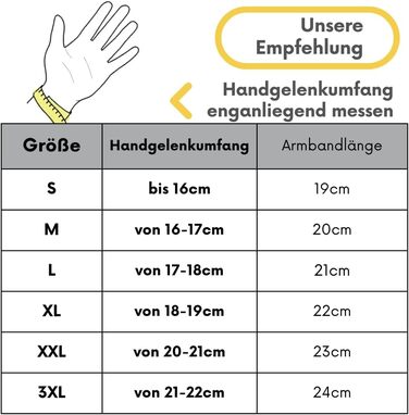 Браслет шкіряний Echtleder (Німеччина), унісекс, з магнітною застібкою, 3XL (21-22 см), світло-коричневий