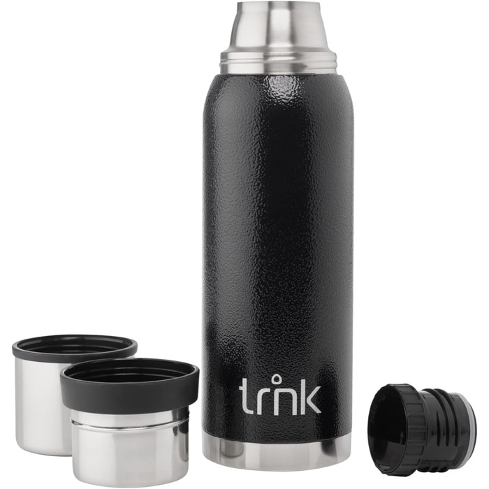 Термос TRNK Arktis 2 - 1200 мл, нержавіюча сталь, BPA-free, 32 години тепла, 2 стаканчики, для кухні