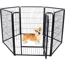 Забіг для цуценят Froadp 6-TLG, вольєр для собак, огорожа для цуценят 65x80 см, 6 елементів