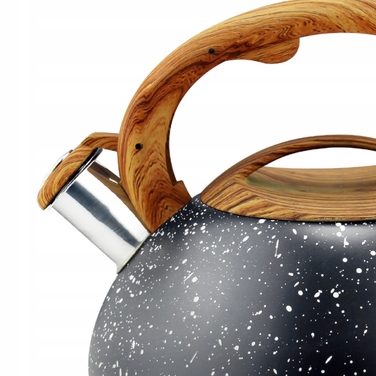 Класичний сталевий чайник Karl Hausmann, 3 л, чорний/сірий