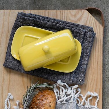 Now Designs Butterdose Rectangular lemon yellow