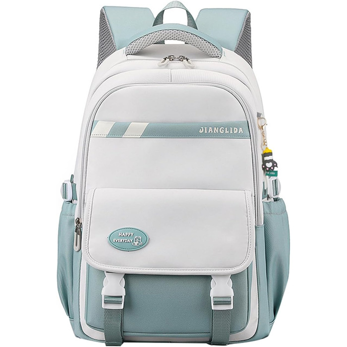 Сумка для книг SellerFun для підлітків, дівчаток, на школу, роботу, подорожі та спорт (27 літрів, сіро-блакитна)