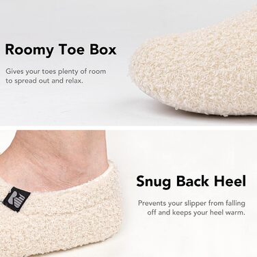 Жіночі халапи RockDove з теплим флісу, закритий каблук, для дому, 40/41 EU, білий