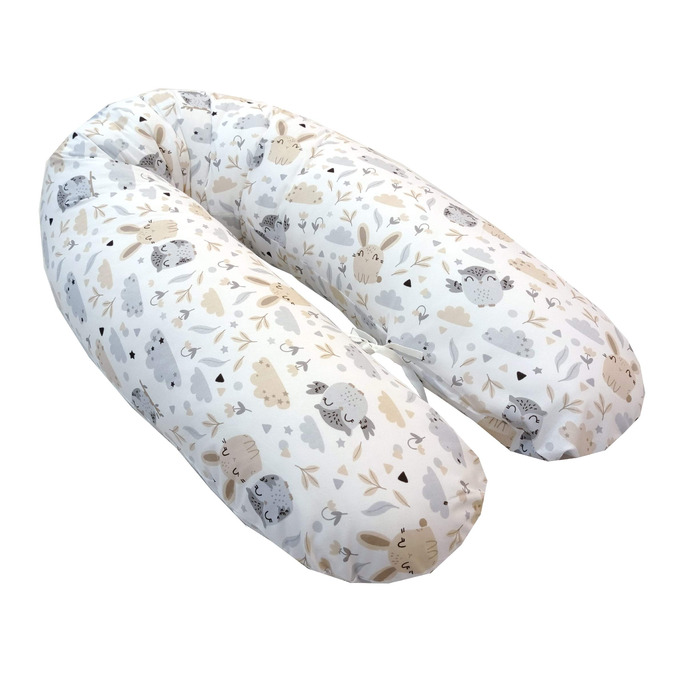 Подушка для годування та вагітності Emi&Sam 170см, чохол (тільки чохол), принт 