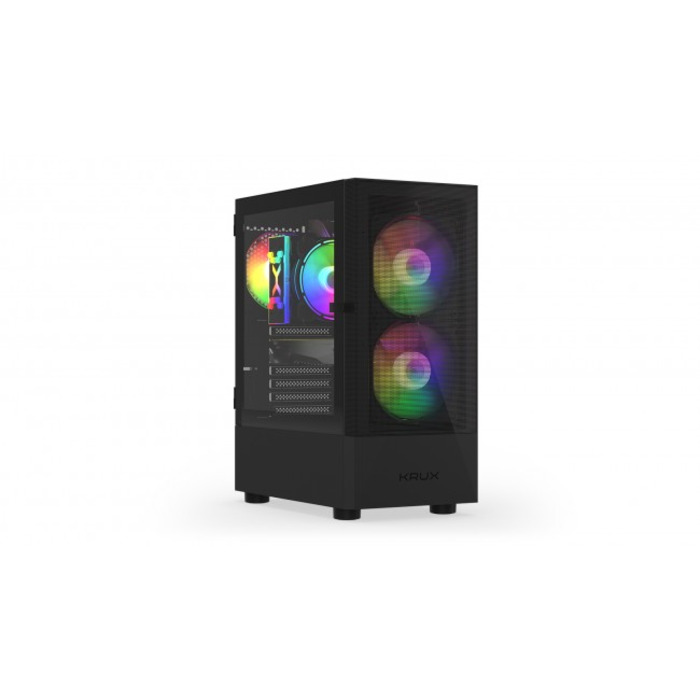 Корпус Krux Vako RGB Midi Tower, чорний