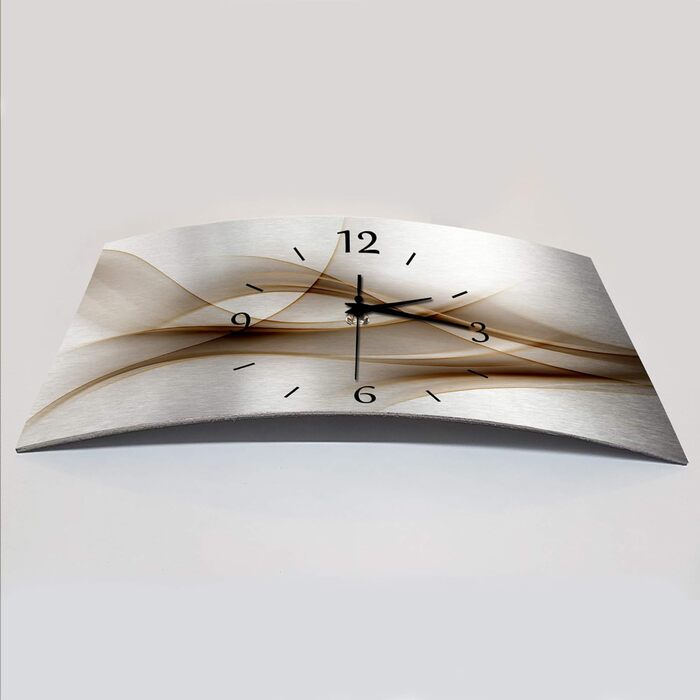 BM Funk Quartz Wall Clock Radio Wall Clock Radio Wall Clocks Radio Clock Radio Clocks No Ticking Silent Noisy Quiet Modern Without Ticking Sound Large XXL Living Room Kitchen Digital Art Abstract 9542-1a