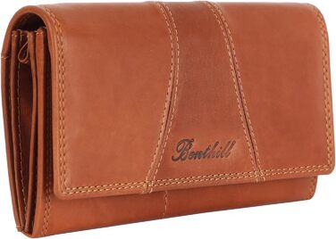 Benthill Wallet for Women Leather - High-Quality Soft Vintage Genuine Leather Women's Wallet with RFID Protection - Large Women's Long Wallet - Women's Portemonnaie (Wallet) including Gift Box, Color: Brown