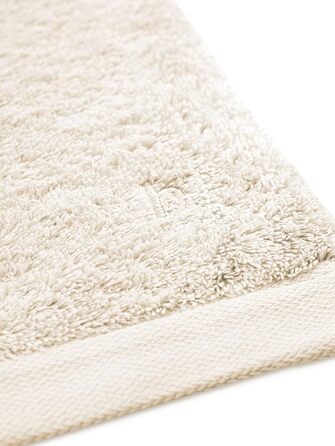 Herzbach Home Towel Set 100% Cotton - soft & absorbent - Cream