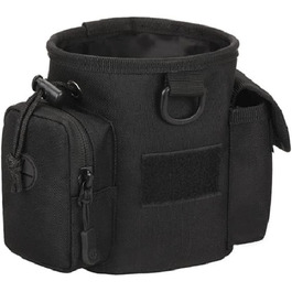 Сумка-мішечок на шнурку для дресирування собак, для полювання, Airsoft, як тренувальна сумка для цуценят, ласощів, іграшок для тварин (чорна)