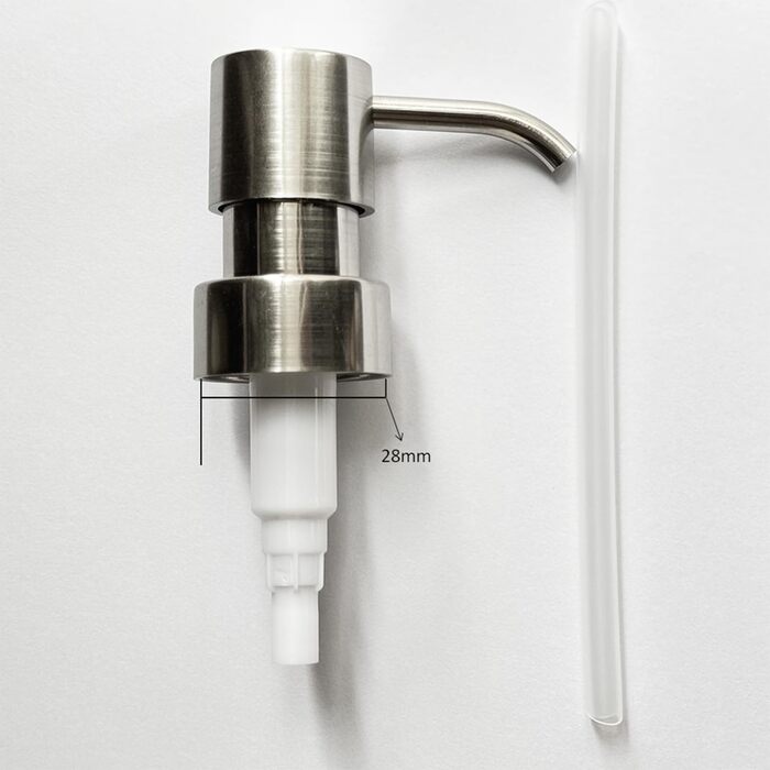 Дозатор для мила Suanti, 425 мл, з помпою з нержавіючої сталі, наповнюваний, квадратний, декоративний, для мила для рук, миття посуду та лосьйону, стиль мармур (срібна помпа - 2 шт.)