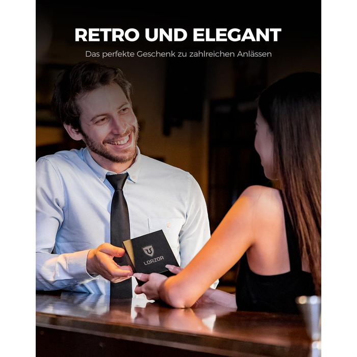 Чоловіче картхолдер LORZOR з магнітною застібкою, RFID захистом, відділенням для монет, на 10 карт, оранжевий