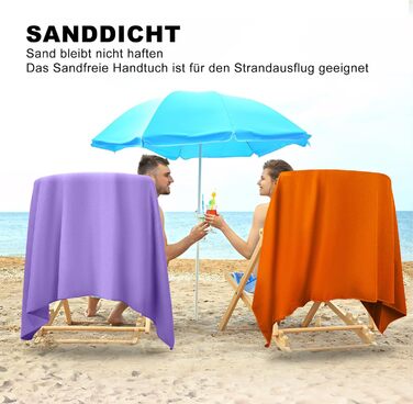 Рушник з мікрофібри HiiPeak: компактний, легкий, швидковисихаючий (50x30 см, помаранчевий)