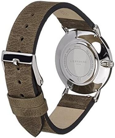 Жіночий наручний годинник Liebeskind Berlin: класичний дизайн, круглий корпус 34мм, шкіряний ремінець, водонепроникність 5ATM (колір: коричневий-сріблястий)
