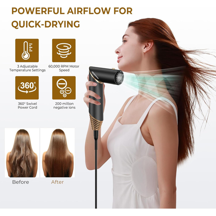 Набір для укладки волосся Airstyler 5 в 1: фен, щітка, плойка, брашшін, стайлер. Чорний