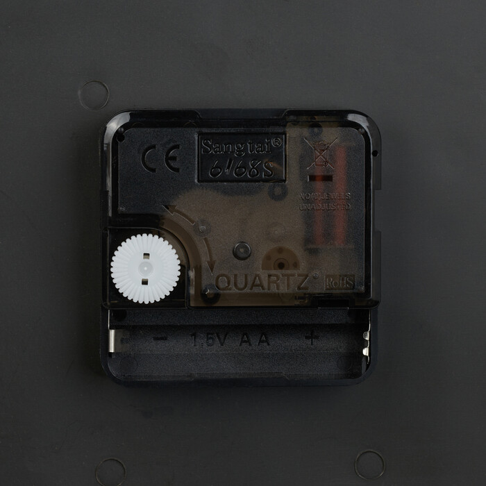 Relaxdays Double-Sided Train Station Clock in Brown