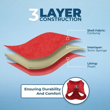 Шлейка для собак Voyager Step-In з плюшу від Best Pet Supplies, розмір L (45-52 см), колір шоколадний