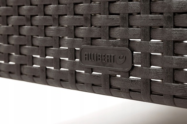 Комплект садових меблів Allibert із пластику, коричневий, 3 предмети