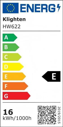 Klighten LED стінна лампа 16W, чорна, для дому, тепле світло 3000K, з алюмінію та нержавіючої сталі