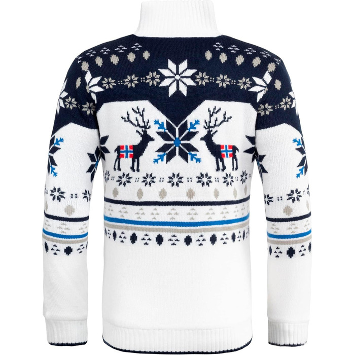 Чоловіча в'язана куртка Nebuus SVERRE, тепла та практична, колір Offwhite-navy (XL)