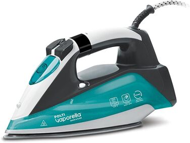 Відпарювач для одягу Polti Vaporella Quick&Slide Qs220 з цифровим дисплеєм та професійною підошвою Pro-Steam, 2400 Вт, потужний паровий удар 250 г