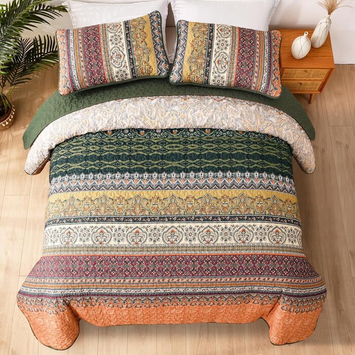 Пухова ковдра WONGS Bohemian, розмір King, 261.6 x 228.6 см, жовто-помаранчевий колір, 3 шт.
