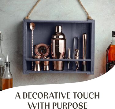 Набір для приготування коктейлів Mixology & Craft Cocktail Shaker Set 11-tlg. - Набір для бармена з аксесуарами, нержавіюча сталь, чорний (мідний)