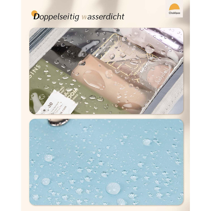 Жіночий дорожній косметичний набір для підвішування – водонепроникний, з прозорим вікном, легкий, для косметики, шампуню, рожевий, середній (26x17x9 см)