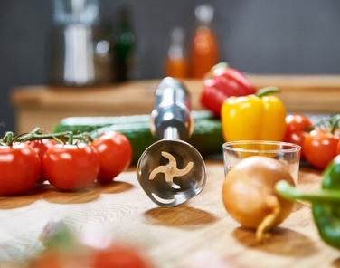 Занурювальний блендер Tefal Quickchef HB656838, 1000 Вт, подрібнювач 0,8 л, міксер