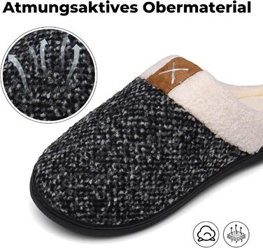 Тапочки зимові Mishansha для чоловіків та жінок, утеплені, з пам'яттю, з плюшем, білі, 36/37 EU