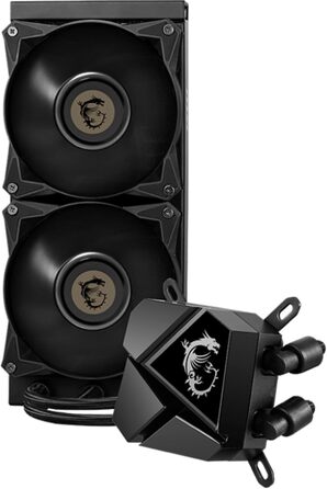 MSI MAG CoreLiquid R V2 - 240мм водяне охолодження CPU, RGB, сумісність AMD/Intel, білий корпус