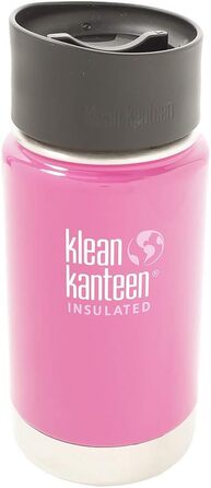 Klean Kanteen Wide Vacuum-Insulated Water Bottle with Cafe Cap 2.0 (355 ml, Wild Orchid)