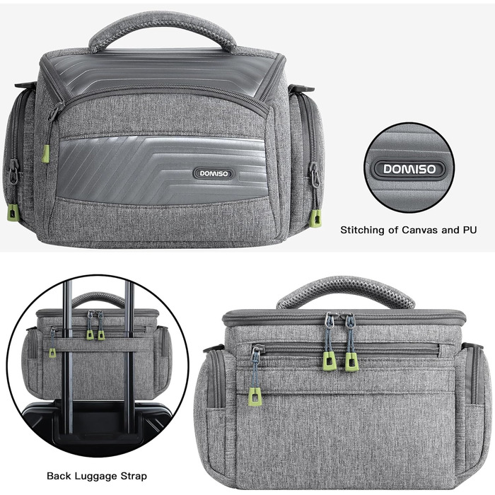 Водонепроникна сумка для камери DOMISO: для DSLR, системних та компактних камер Canon, Sony, сіра