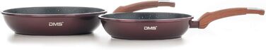 Набір посуду Induktion DMS® TSM4010 (10 предметів) з антипригарним покриттям Marbel, нержавіюча сталь, для індукційних плит
