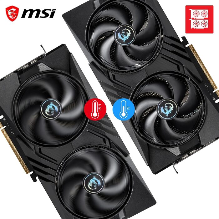 Відеокарта MSI GeForce RTX 5060 GAMING OC 8GB GDDR7, PCIe 5.0, HDMI 2.1b, DisplayPort 2.1b