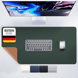 Підкладка для столу MYMIND® 80x40 см - XXL килимок для миші з преміум-шкіри PU, водонепроникна, для дому та офісу