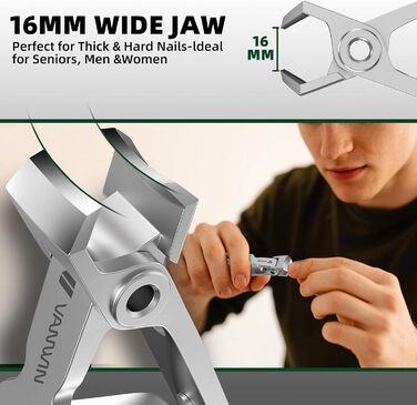 Кусачки для нігтів великого пальця ніг Nagel (Німеччина) 37мм, сталь, для чоловіків та літніх людей