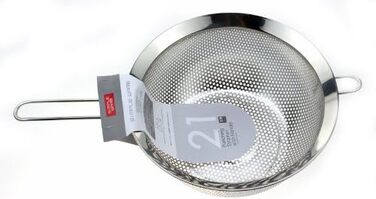 Дуршлаг Perle з нержавіючої сталі 21 см, перфорований, HW-7364 (Японія)