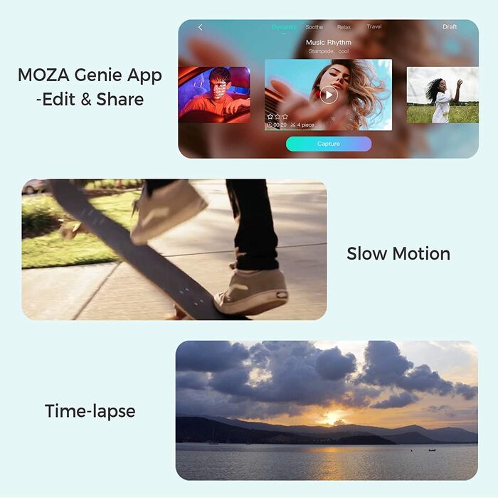 MOZA Mini MX - 3-осьовий стабілізатор для смартфона, MSG02, Nano SE