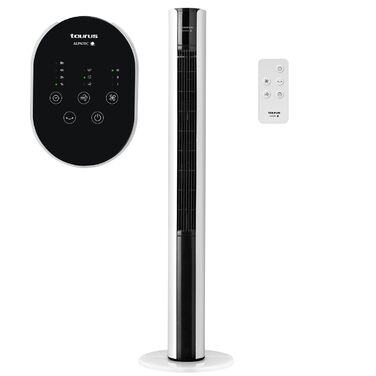 Турбовентилятор Taurus | 50W | 110 см | 3 швидкості | 3 режими | Таймер | Обертання | Пульт ДК | Білий | Taurus