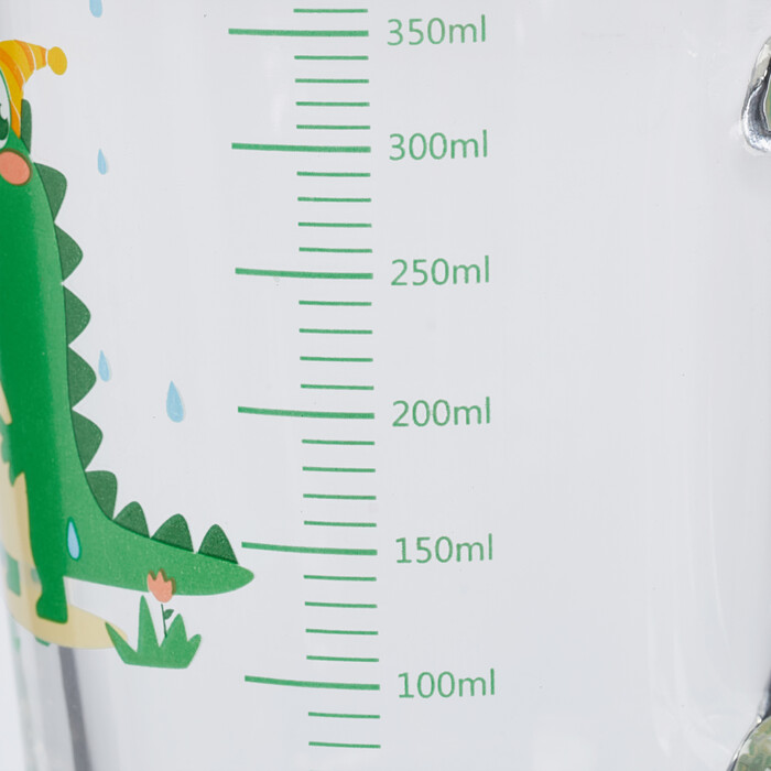 Relaxdays 2-Piece Set of Children's Glasses with Dinosaur Motif