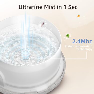 ASAKUKI Дифузор ароматерапії 500 мл, ультразвуковий зволожувач повітря з дистанційним керуванням, автоматичне вимкнення та 7 LED-кольорами
