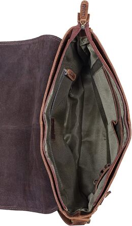 LEABAGS Лaptовна сумка Оксфорд шкіряна чоловіча/жіноча 15 дюймів – Messenger Bag з натуральної шкіри – робоча сумка, сумка через плече 38x31x10 см