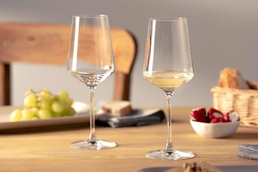 Набір келихів для вина Riesling LEONARDO HOME Puccini (6 шт.) • Стійкі до подряпин келихи (400 мл) • Можна мити в посудомийній машині та довговічні • Класичні келихи для білого вина • Сучасний дизайн • Келих Riesling Puccini • 069540 Келих 400 мл 6 шт.