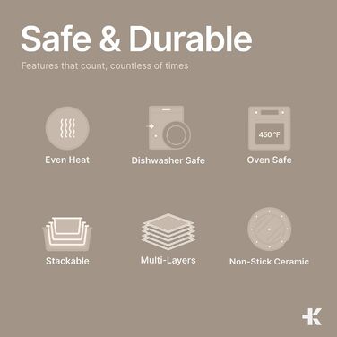 Набір кухонного посуду Bakken 15 предметів з антипригарним покриттям Granit: каструлі та сковорідки, сумісні з усіма плитами, миючі в посудомийній машині та придатні для духовки