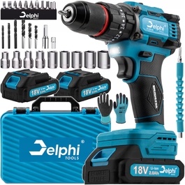 Акумуляторний ударний шуруповерт Delphi Tools 18 В, 2,0 Аг