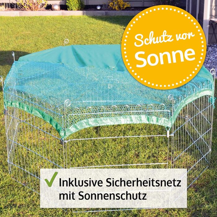 Вольєр Zooprinz Premium XXL для дрібних тварин та собак/щенят - з захисним сітком, 60 см - без захисту дна