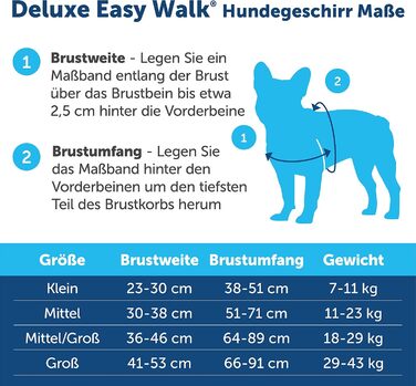Нашийник для собак PetSafe Easy Walk Deluxe, без обмеження тяги, середній/великий, океаново-блакитний/чорний, з повідком 1.8 м